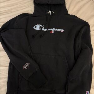 Champion Black Pullover Hoodie